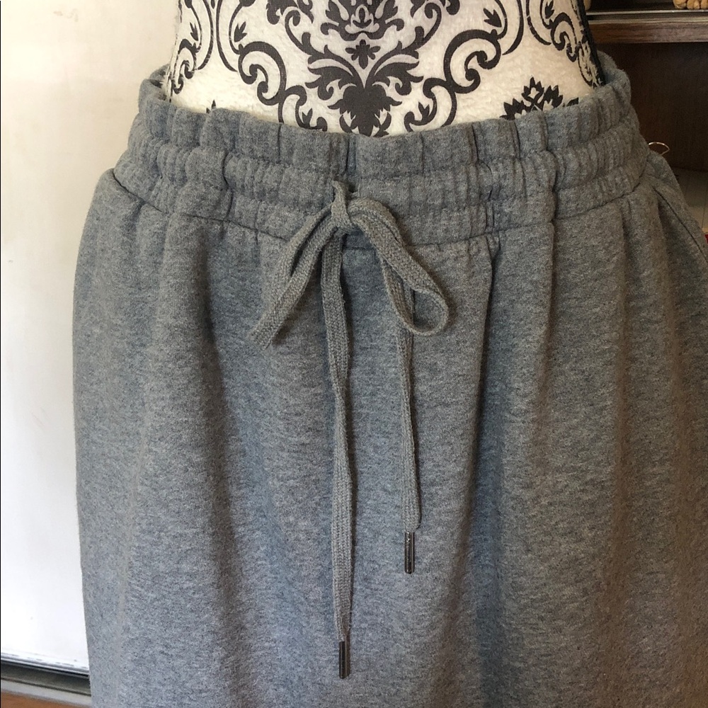 Gray Drawstring Skirt - Picture 2 of 3